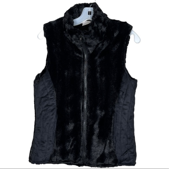 Private Quarters Touch of Mink‎ Vest Black - Picture 1 of 8